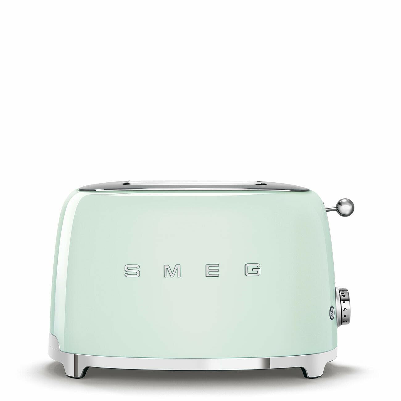 SMEG 2 Slice Toaster with 6 Presets and Defrost Function and Removable Crumb Tray TSF01RDUS, RED