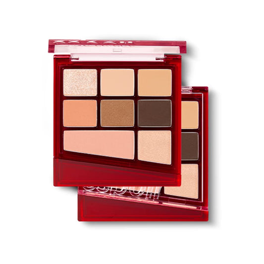 Espoir Real Eye Palette All New #1 Every Beige 0.26 oz 7.5g | Multi-Use Long-Lasting Blendable 8 Colors Natural Glitter Soft veil matte Makeup Eyeshadow Palette for Various Makeup Looks| Korean Makeup