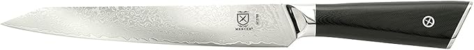 Mercer Culinary M13789 Premium Grade Super Steel, 8-Inch Serrated Bread Knife, G10 Handle