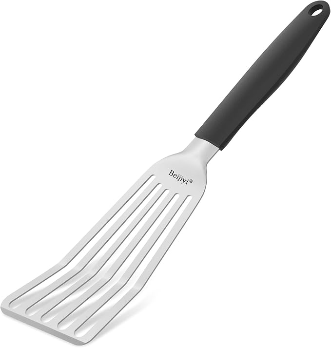 Beijiyi 2 Pack Stainless Steel Fish Spatula, 13.5" & 11.7"