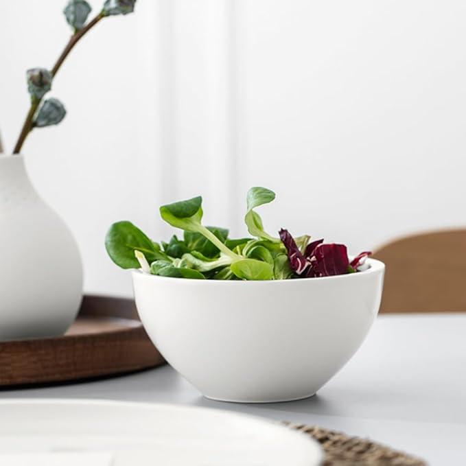 Villeroy & Boch Artesano Original Rice Bowls, Creamy White, Set of 4