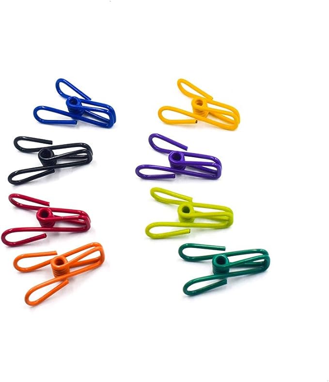Chip Clips, Utility PVC-Coated Steel Clip for Food Package, Chips Bag, Clothes, Parper, Pack of 16, 2 Inch