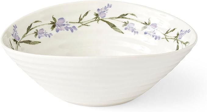 Portmeirion Sophie Conran Lavandula Cereal Bowls, 16 Oz - White, Set of 4