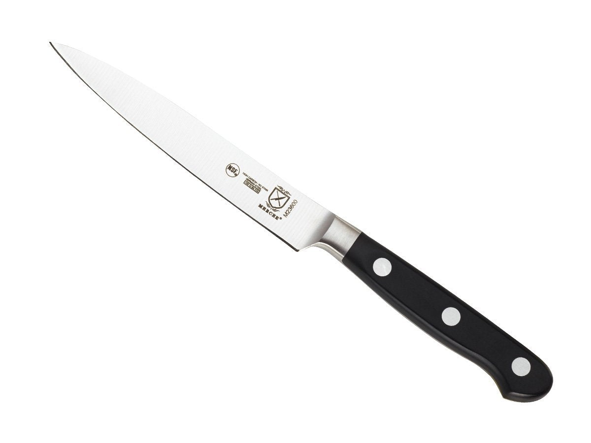 Mercer Culinary Olive Wood 4-Piece Steak Knife Set