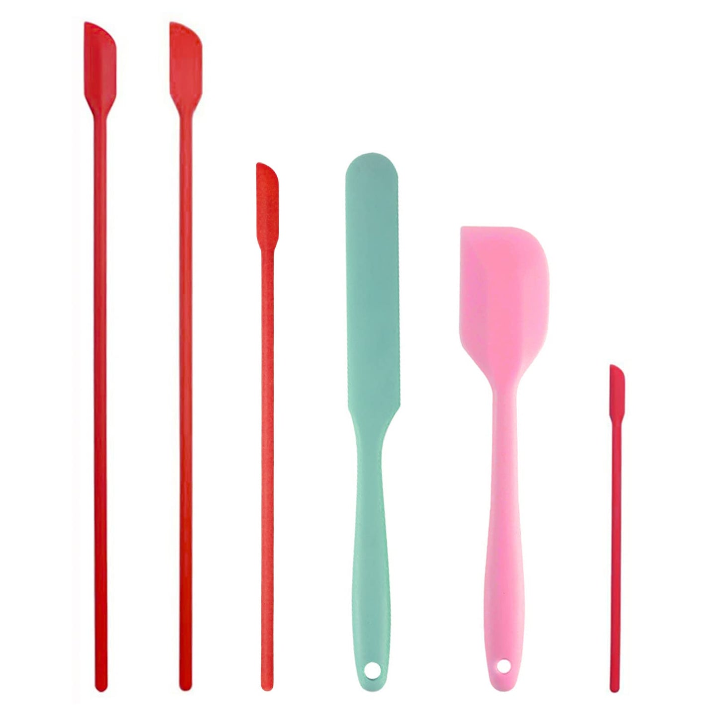 Silicone Spatulas 6 Pack 8.5 Inch Small Rubber Spatula Heat-Resistant
