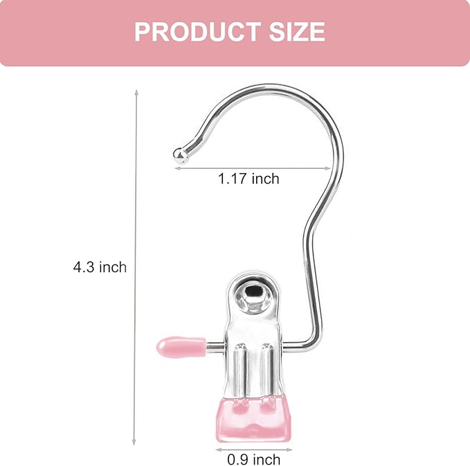 Boot Hangers for Closet, Hanging Clips Laundry Hooks Clothes Pins Closet Hanger Organizer Clamps Socks Towel Clips Heavy Duty Clothespins Bulk Hanger Clips for Closet Travel Pants Socks Handbags