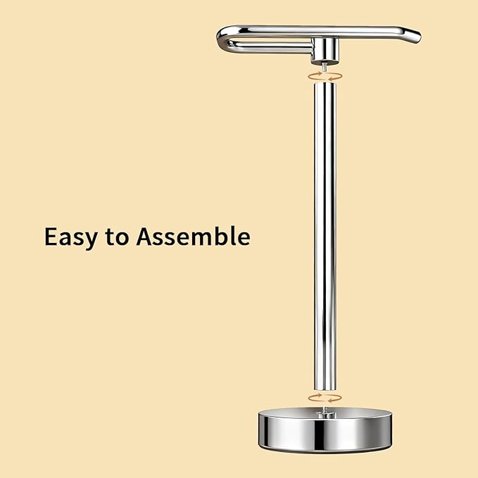 YUMORE Hand Towel Holder Stand Countertop Towel Rack Free Standing Towel Bar Hanger for Bathroom Kitchen
