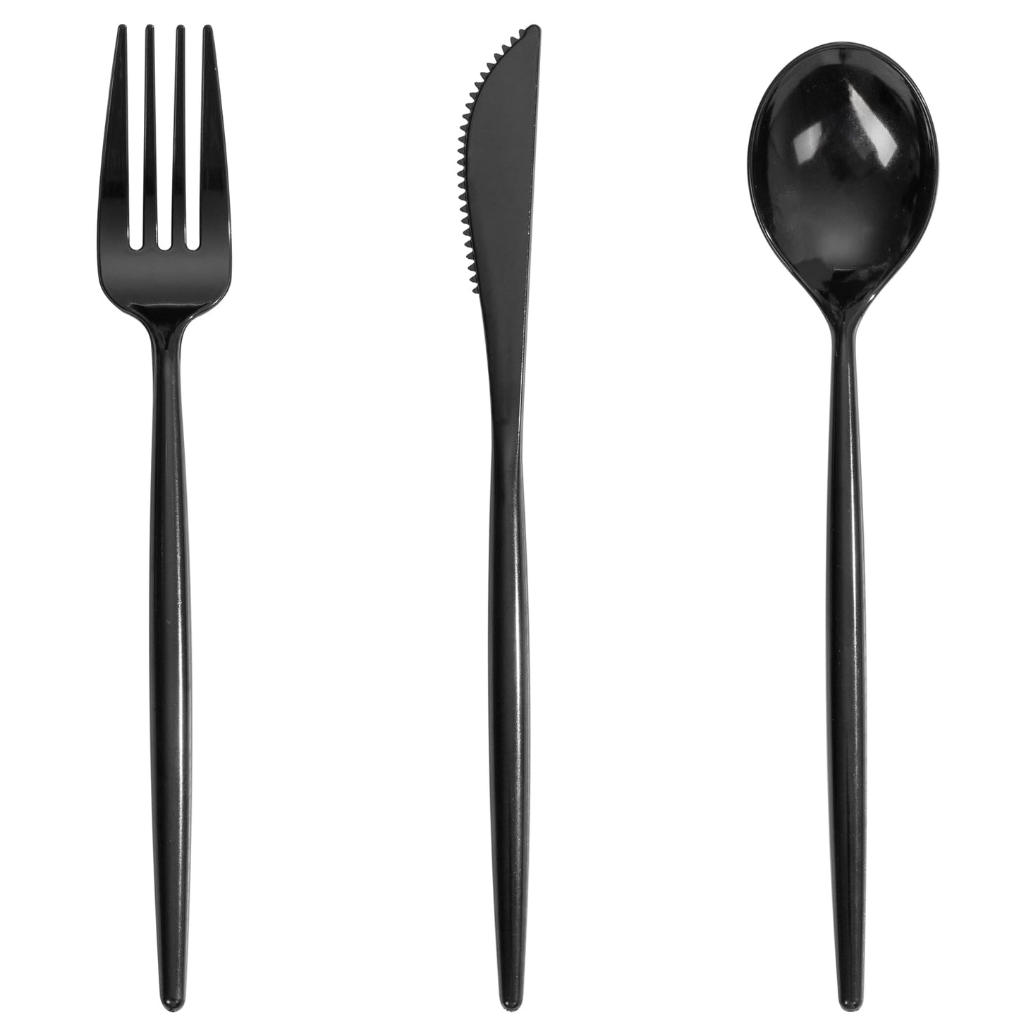 Supernal 180pcs Gold Plastic Silverware Set, Disposable Cutlery