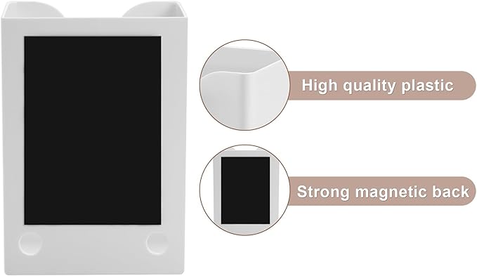 SUBEKYU Magnetic Dryer Sheet Holder for Laundry Room, Dryer Sheet Container,Dryer Sheet Dispenser,Plastic Wall Dryer Sheet Box for Laundry Organization and Storage,Fabric Sheet Holder,White