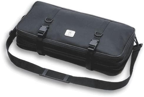 Mercer Culinary Double-Zip 17-Pocket Knife Case,Black
