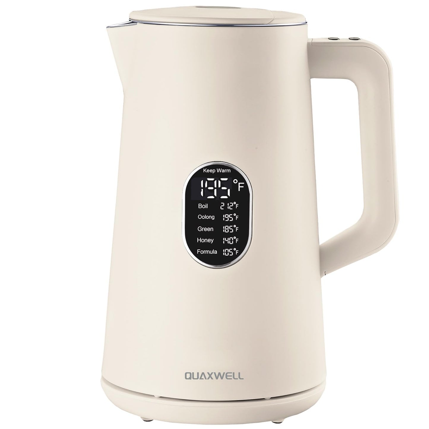 QUAXWELL 1.5L Electric Kettle Temperature Control, Black