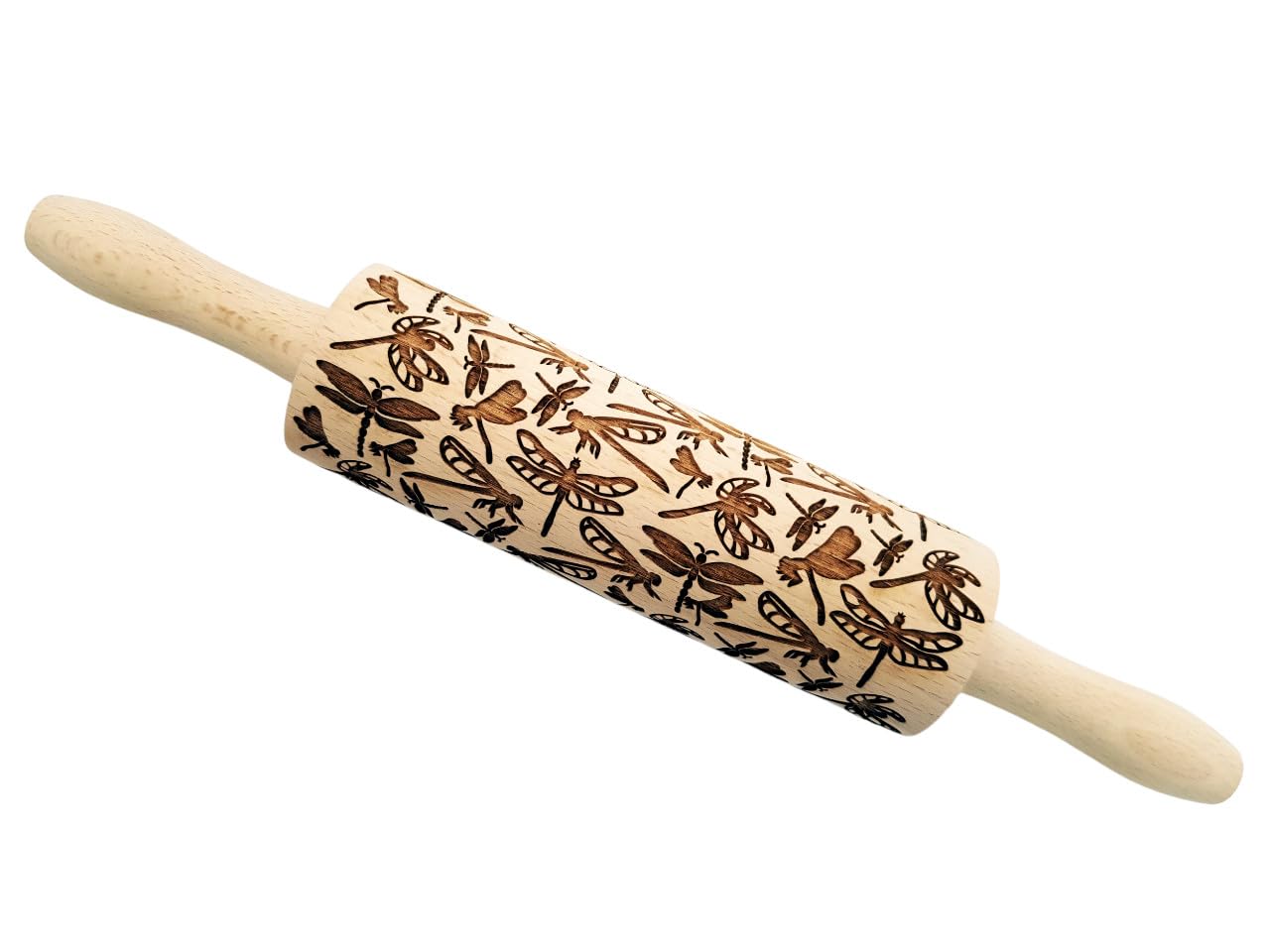 DINOSAURS EMBOSSING ROLLING PIN ENGRAVED with DINOSAURS for EMBOSSED COOKIES JURASSIC ANIMALS TYRANNOSAURUS REX
