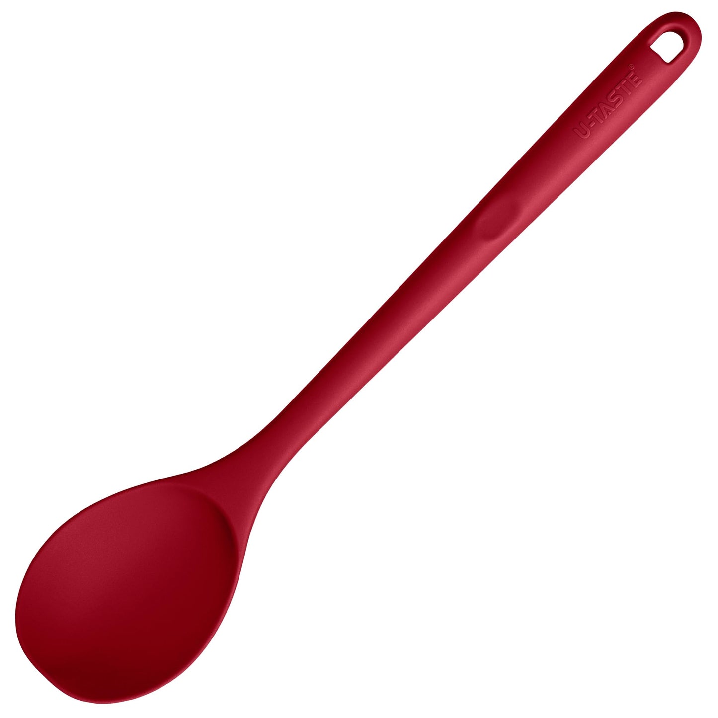 U-Taste Silicone Cooking Spoon, 13.3" Long Large Mixing Spoon, Orange