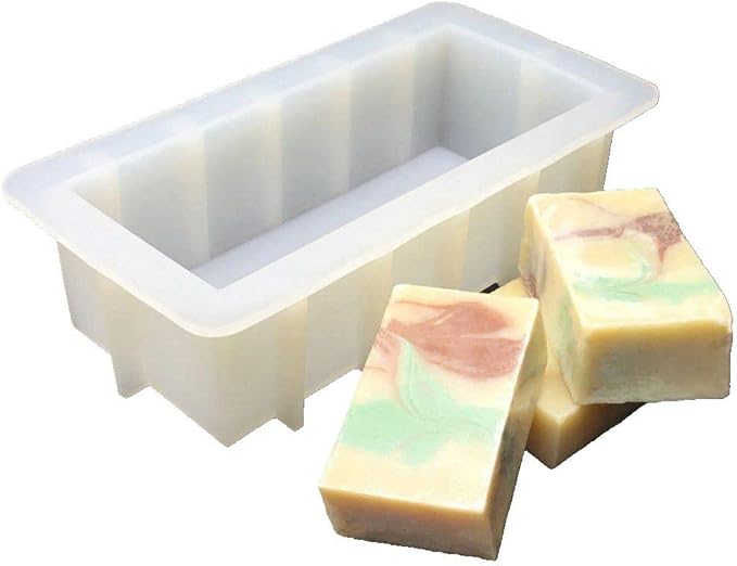 Rabbit Tube Column Silicone Soap Candle Mold Embed Soap Making Supplies Silicone Mold for Soap