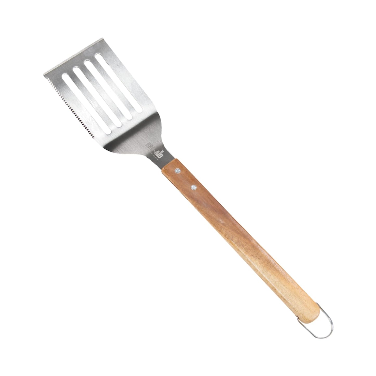 3 piece BBQ Grilling Accessories Set - BBQ Tongs Spatula Fork Set - Heavy Duty Stainless Steel Barbecue Grill Tools with Solid Hard Wood Handles Great Gift Set
