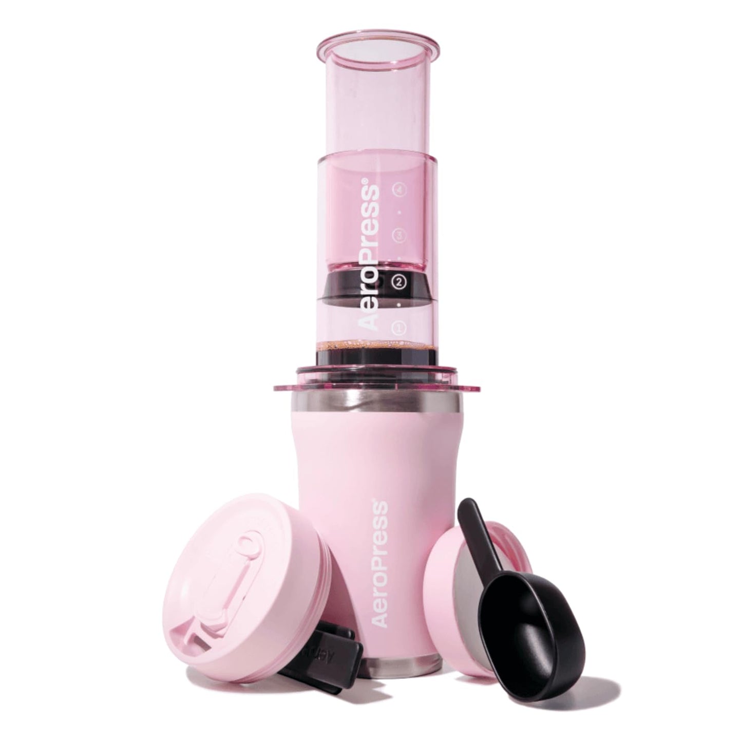 AeroPress Go Plus Portable Coffee Maker Kit, Black
