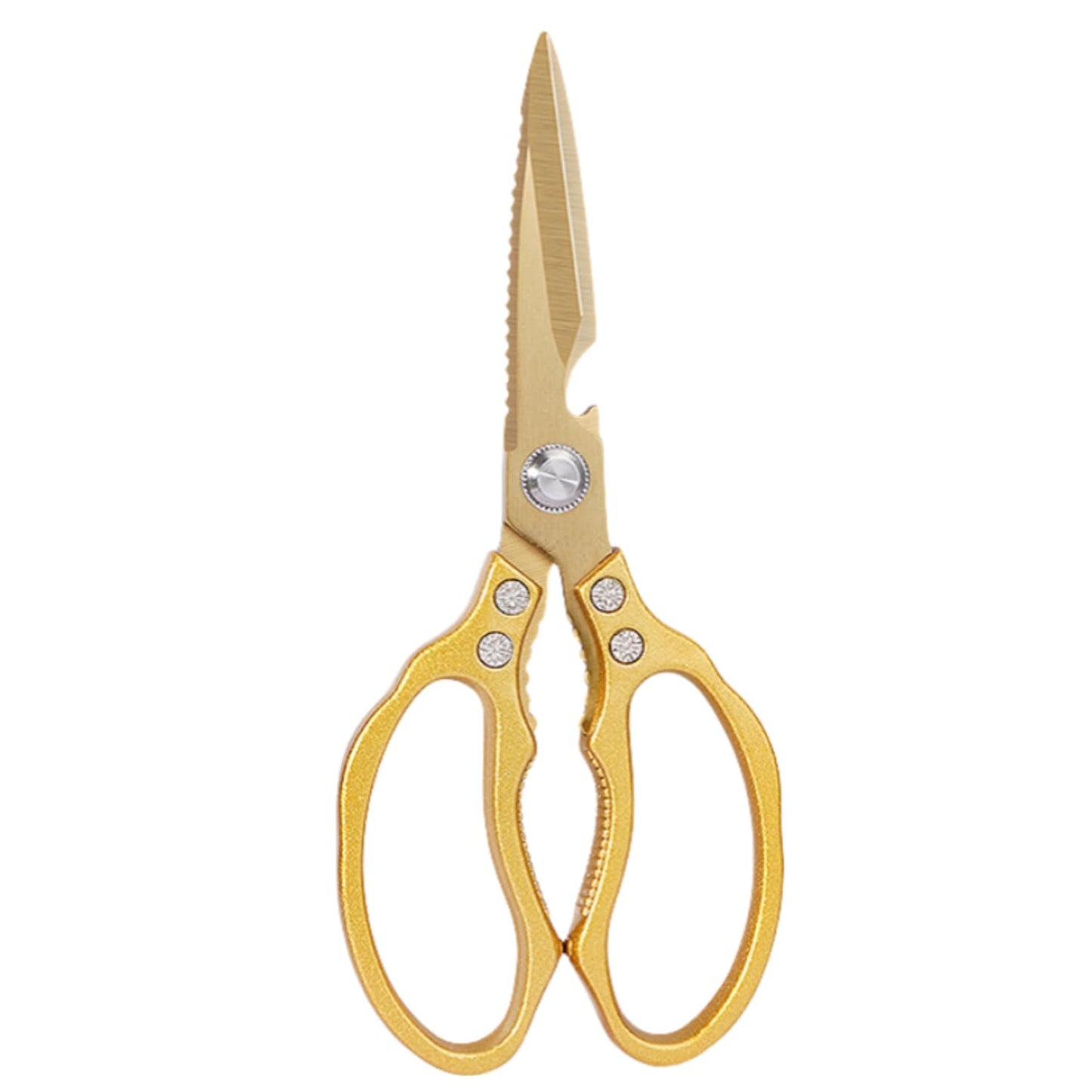 AWinjoy Kitchen Scissors, Heavy Duty Sharp Shears Dishwasher Safe, Rose Gold Cooking Accessories for Meat, Chicken, Fish, Poultry, Herb, Bread