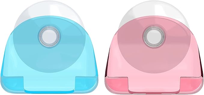 kwmobile 2x Razor Holder with Suction Cup - Self-Adhesive Shaver Wall Mount - Bathroom Organizer for Glass and Tiles - Red/Light Blue/Transparent