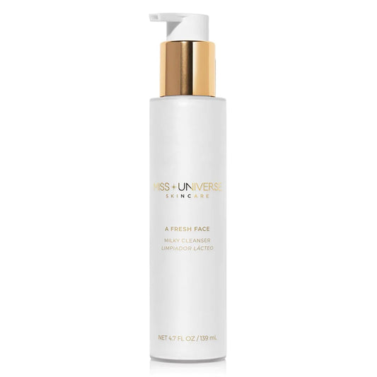 A Fresh Face Cleanser 4.7 fl oz, Foaming Face Wash for Women and Men, Facial Skin Care Product with Lactic and Hyaluronic Acids, Hydrating Facial Cleanser and Makeup Remover