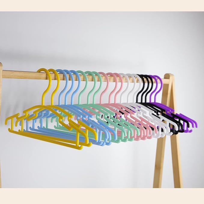 GoodtoU Baby Hangers Plastic Baby Clothes Hanger 100 Pack Kids Hangers for Closet Infant Toddler Children Hanger Blue