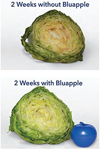 Bluapple Produce Saver Ethylene Gas Absorber - Fresh Fruit & Vegetable Storage with VeggieZips Humidity Control Storage Bag, Kitchen Must Haves, Produce Storage, Minimizes Waste, BPA Free - Value Pack
