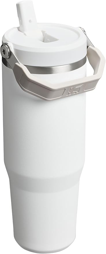 STANLEY IceFlow 2.0 Flip Straw Tumbler with Handle 30 oz | Twist On Lid and Flip Up Straw | Leak Resistant Water Bottle | Insulated Stainless Steel | BPA-Free | Frost
