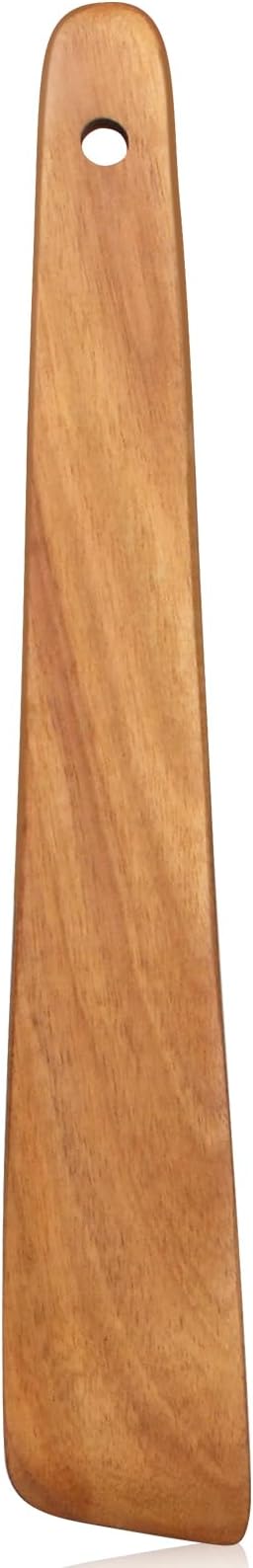 Teak Wooden Spatula for Cooking Spoon Non Toxic Kitchen Utensil Spurtle