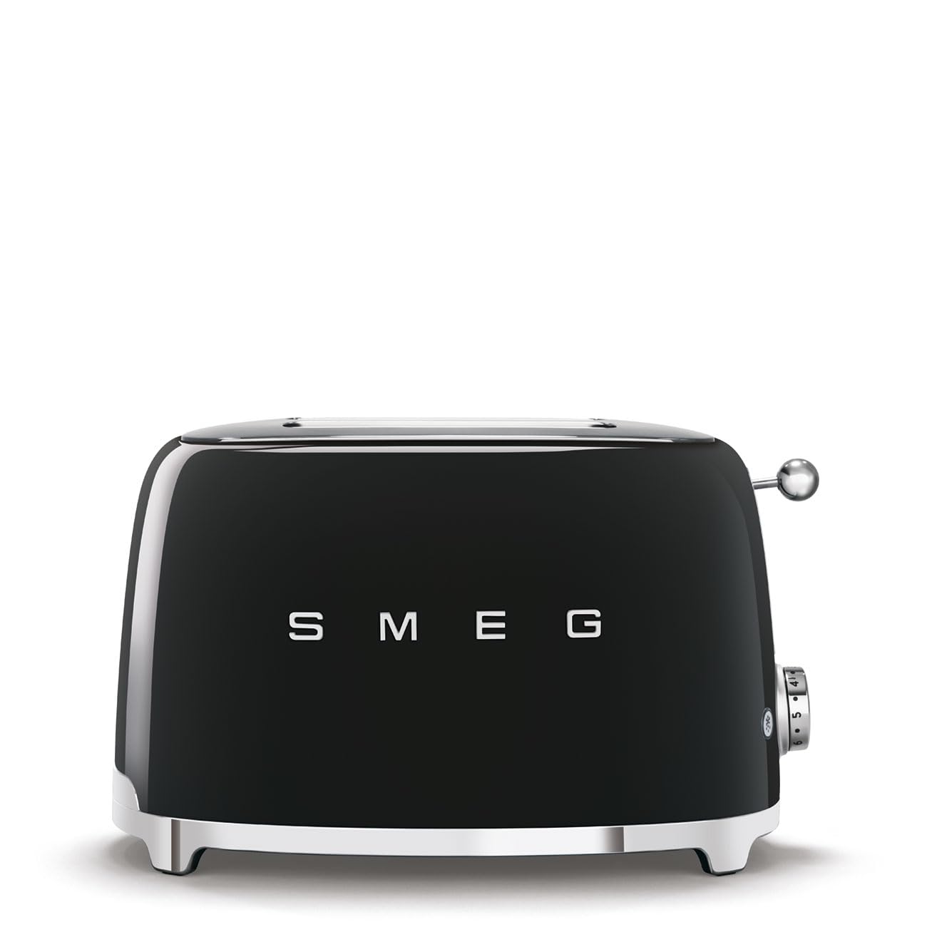 SMEG 2 Slice Toaster with 6 Presets and Defrost Function and Removable Crumb Tray TSF01RDUS, RED