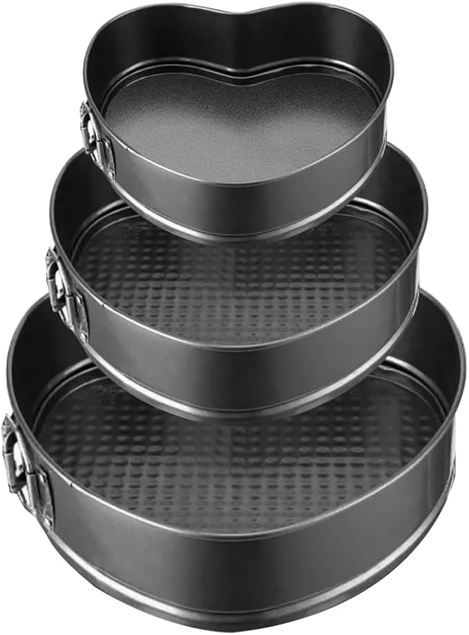 Yetthpowr 6PCS Springform Pan Round Non Stick Cheesecake Pan Durable Cake Baking Pans with Removable Bottom Cake Molds for Baking