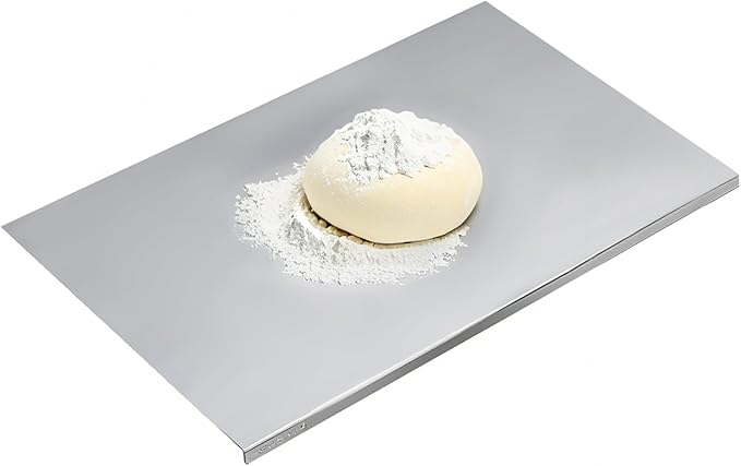 304 Stainless Steel Cutting Board – Stainless Steel Kitchen Chopping Boards Non-Slip, Dishwasher Safe – Ideal for Meat, Vegetables, Fruits, Bread & Baking – Commercial & Home Use (19.6 * 19.6in)