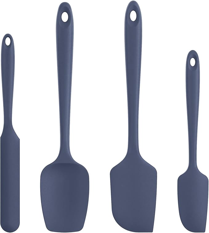U-Taste Silicone Spatula Set with 600 Degrees Fahrenheit Heat Resistant (Black)