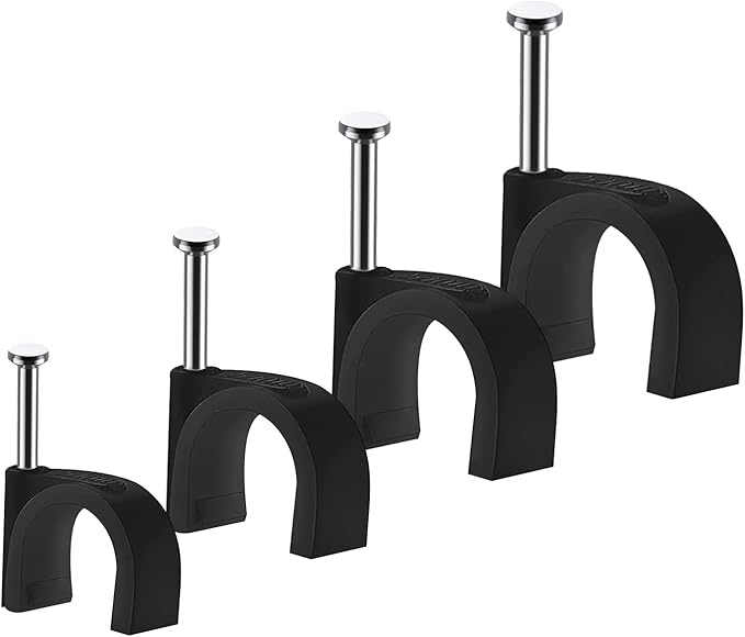 Cable Clips, 4mm 6mm 8mm 10mm, Wire Wall Clips