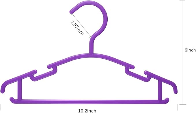GoodtoU Kids Hangers Plastic - Kids Hanger 100 Pack Hangers for Baby Clothes Infant Toddler Childrens Hanger