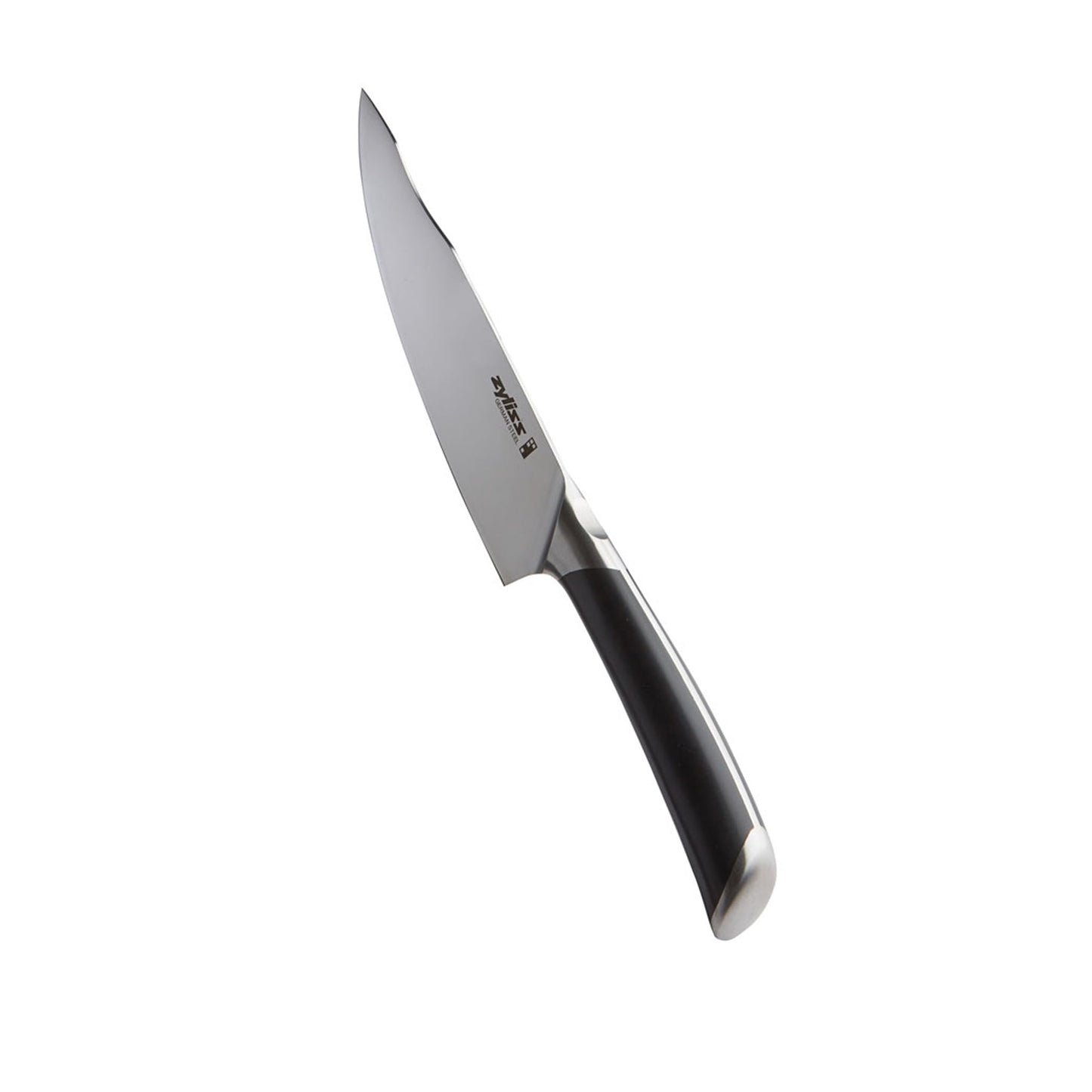 Zyliss Comfort Pro Serrated Paring Knife - Full Tang Vegetable & Bread Knife - Ice Hardened Stainless Steel Serrated Knife - Cutlery with Antibacterial Handle - Black/Stainless Steel - 4.5 Inches