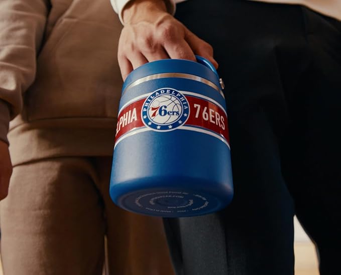 Hydrapeak x NBA Officially Licensed Houston Rockets 25oz Stainless Steel Vacuum Insulated Thermos Food Jar with Handle, Wide Mouth Leak-Proof Soup Thermos for Adults, 10 Hours Hot and 16 Hours Cold