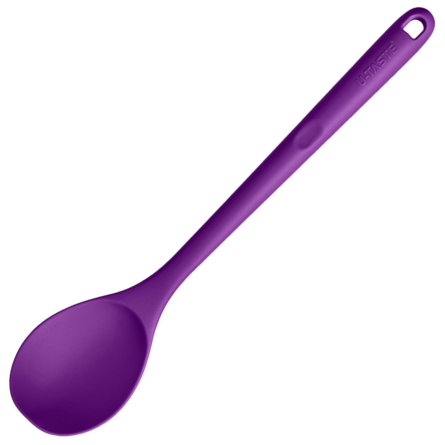 U-Taste Silicone Cooking Spoon, 13.3" Long Large Mixing Spoon, Orange