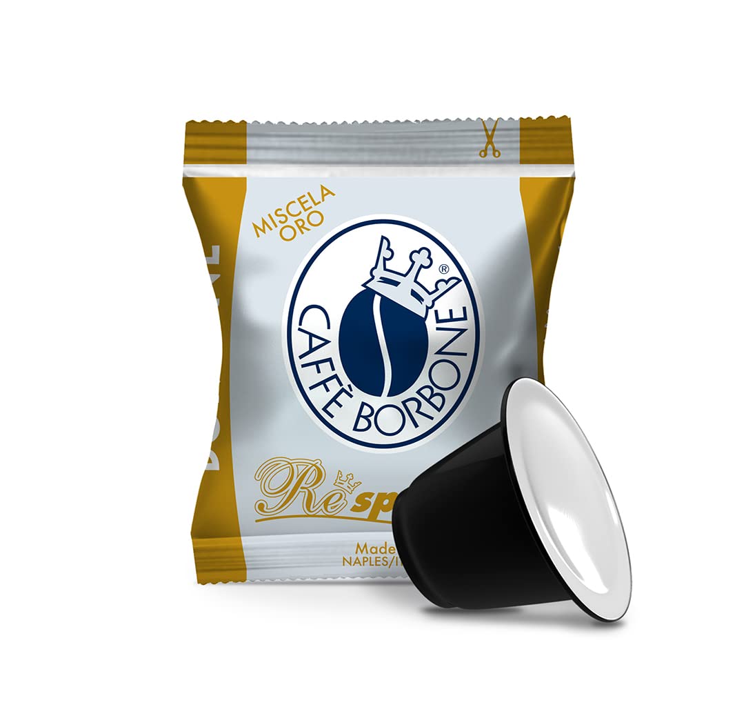 Caffè Borbone Coffee Capsules, Blue Blend, Medium Roast, 50 Count, Compatible with Nespresso, Made in Italy