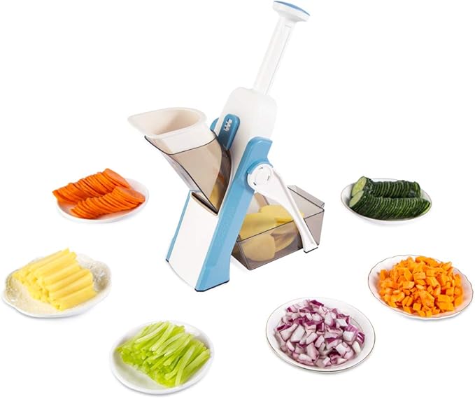 ONCE FOR ALL Mandoline Slicer for Kitchen, All in 1 Veggie Slicer, Orange