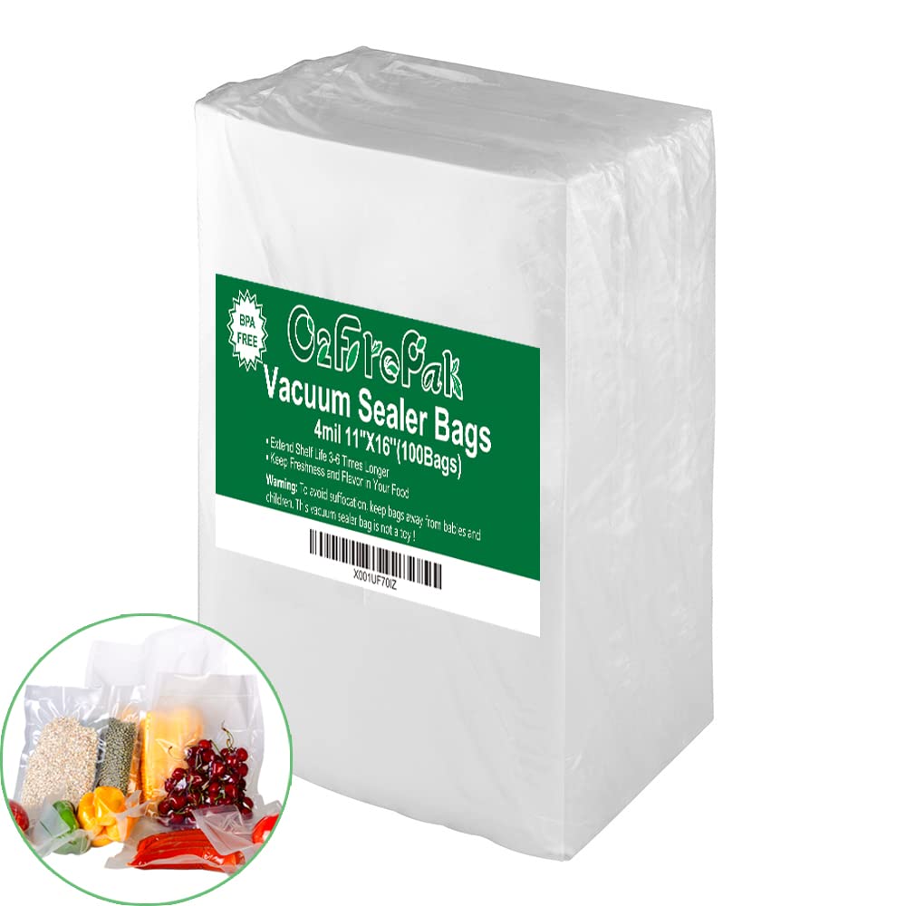 O2frepak Pint 4mil 6"x10" Vacuum Sealer Bags 200ct