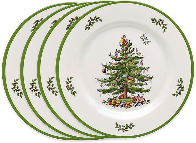 Spode – Christmas Tree – Christmas Tree Melamine 12-Piece Dinnerware Set