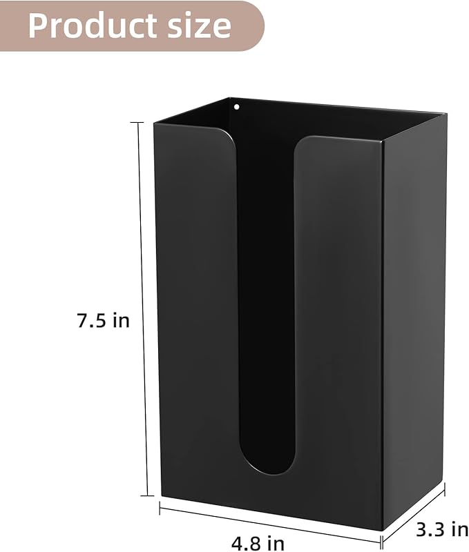 SUBEKYU Magnetic Dryer Sheet Holder for Laundry Room ,Dryer Sheet Container,Iron Dryer Sheet Dispenser for Laundry Storage and Organizition, Wall Dryer Sheet Box,Fabric Sheet Holder,Black