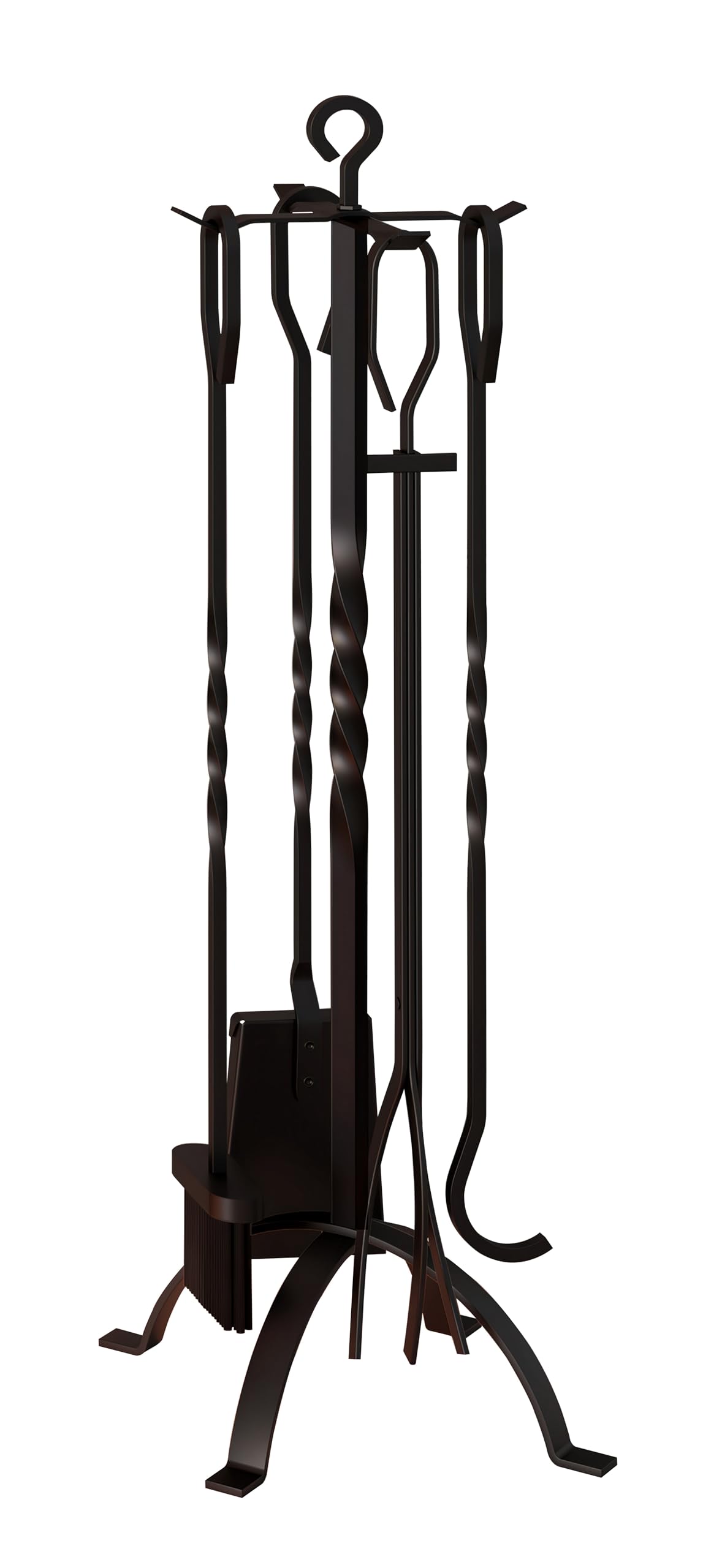 Fire Beauty 5 Pcs Wrought Iron Fireplace Tool Set Indoor Outdoor Fire Pit
