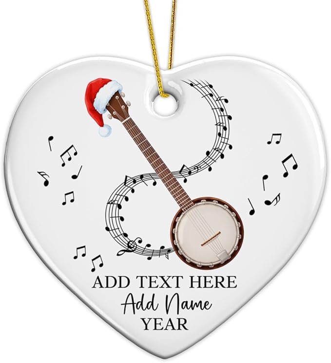 Customized Tuba Instrument Christmas Ceramic Ornament 2026, Tuba Player Christmas Tree Ornaments, Personalized Tubaist Xmas Ornament with Text Name & Year, Gifts for Men Women Music Lovers