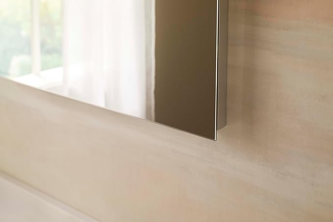 Kohler 55060-NA Embark Slim Medicine Cabinet Mirror, Adjustable Shelves, Bathroom Organizers and Storage, 16 in. W x 20 in. H