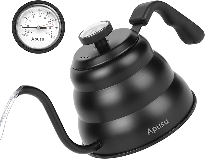 Pour Over Kettle,Gooseneck Camping Coffee Pot,Spout Tea Pot,12oz，350ml