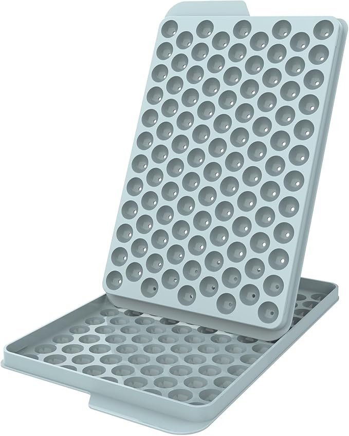 WIBIMEN Mini Ice Cube Trays for Freezer with Lid, 0.55" Pebble Ice