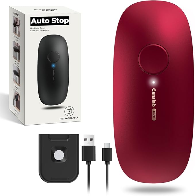 Canslab Ultrablade PRO Electric Can Opener,USB Rechargeable,Smart Auto Stop