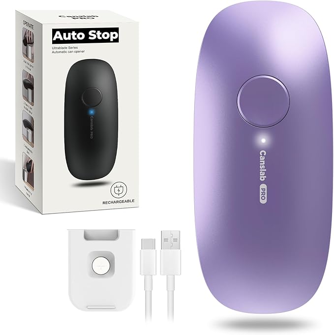Canslab Ultrablade PRO Electric Can Opener,USB Rechargeable,Smart Auto Stop