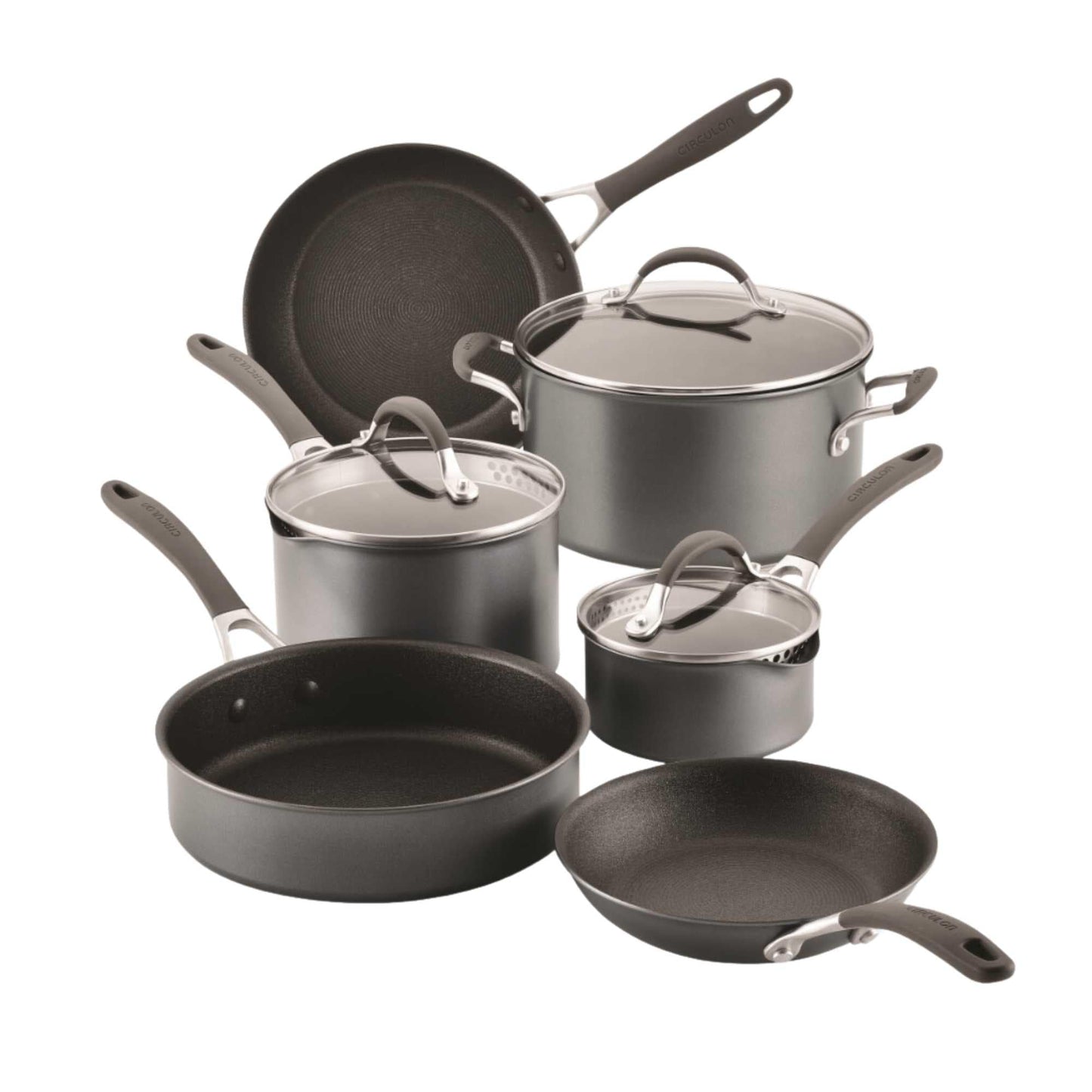 Circulon A1 Series Nonstick Induction Wok with Lid, 14-Inch, Graphite