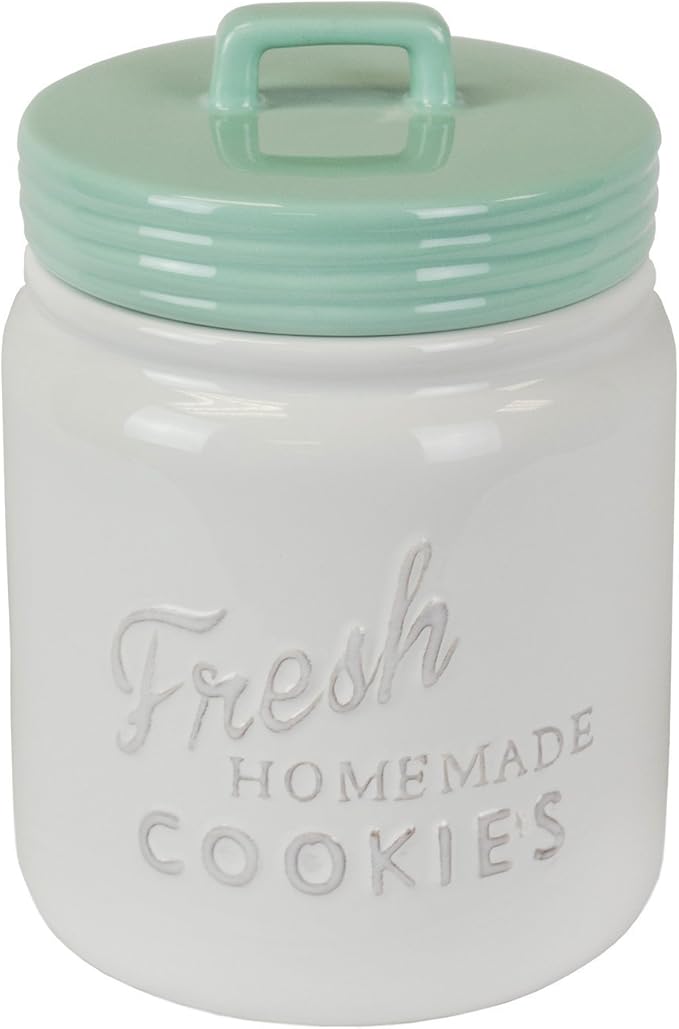 DII Kitchen Accessories Collection Ceramics, Cookie Jar, Green